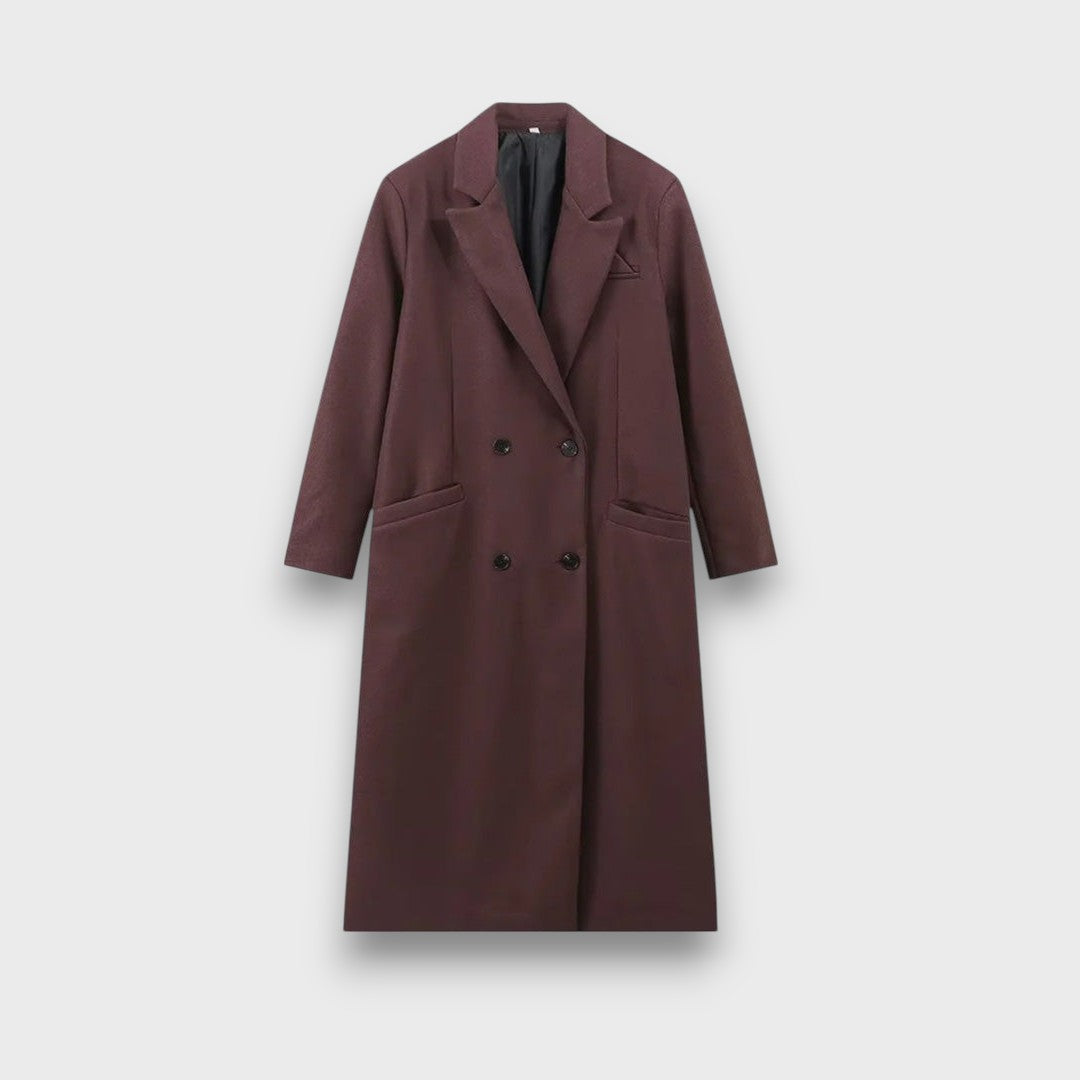 Oslaine™ - Bold Wool Coat with a Masculine Cut
