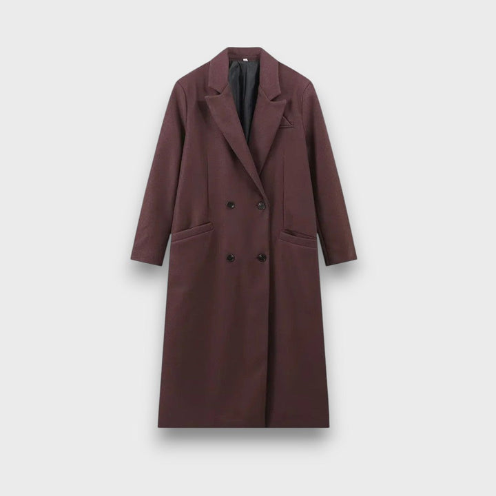 Oslaine™ - Bold Wool Coat with a Masculine Cut