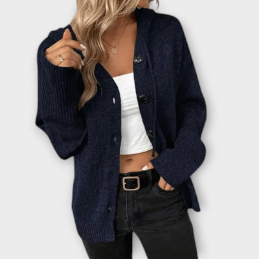 Brittan™ - Knitted Cardigan with Button Front