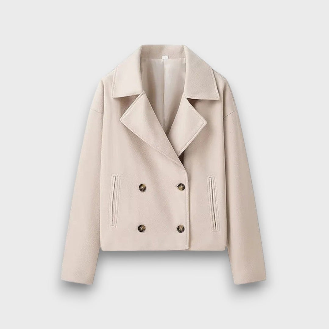 Pinalle™ - Notched Collar Short Coat