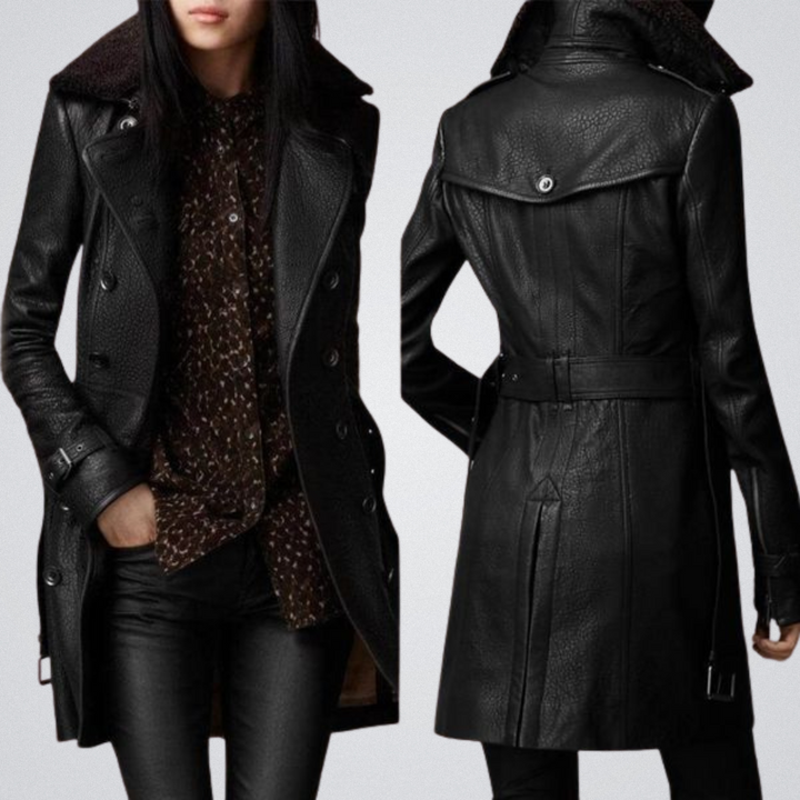 Margot™ - Chic Leather Coat