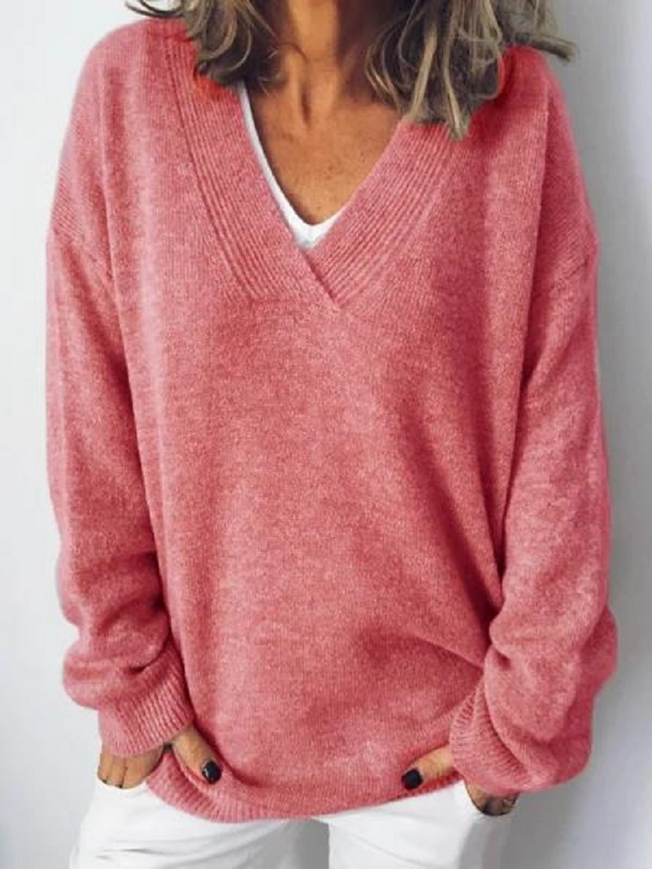 Monika™ - V-Neck Cashmere Sweater
