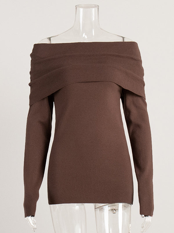 Erica™ - Off-Shoulder Elegance Sweater