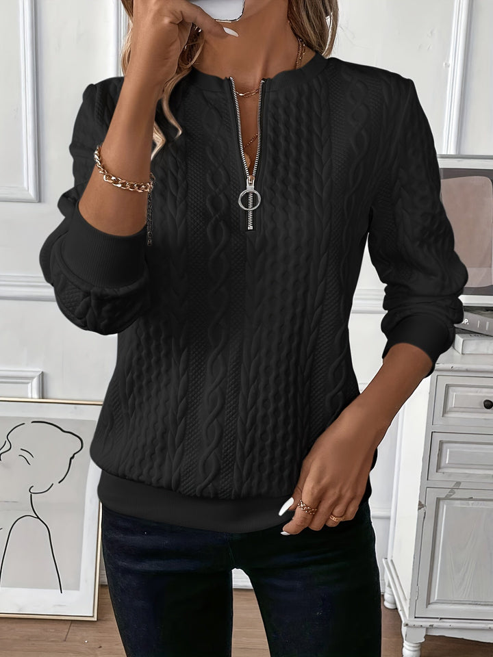 Zoé™ - Contemporary Zip-Up Sweater