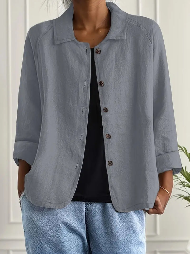 Marilla™ - Lightweight Linen Blend Shirt Jacket