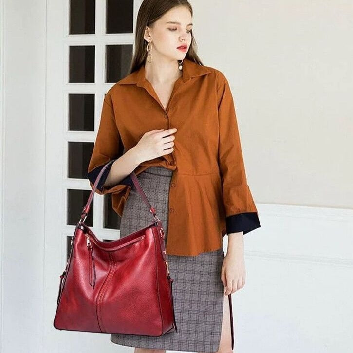 Cecile™ - Chic Leather Tote Bag