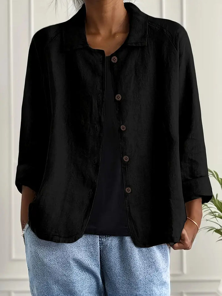 Marilla™ - Lightweight Linen Blend Shirt Jacket