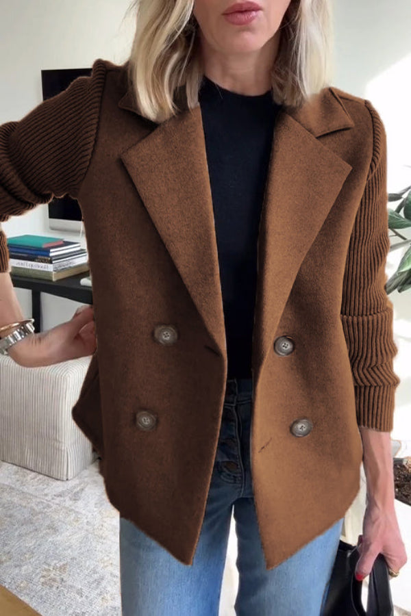 Sorelle™ - Chic Knit-Sleeve Jacket