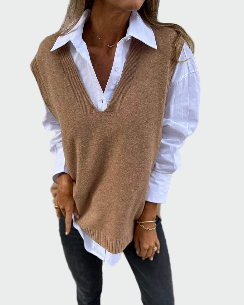 Hilda™ - Sleeveless Knit Sweater