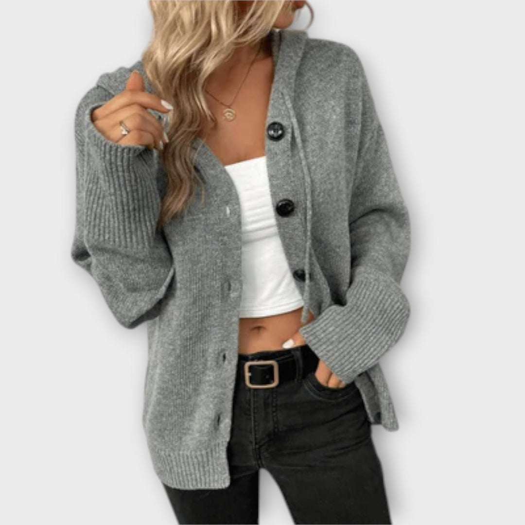 Brittan™ - Knitted Cardigan with Button Front
