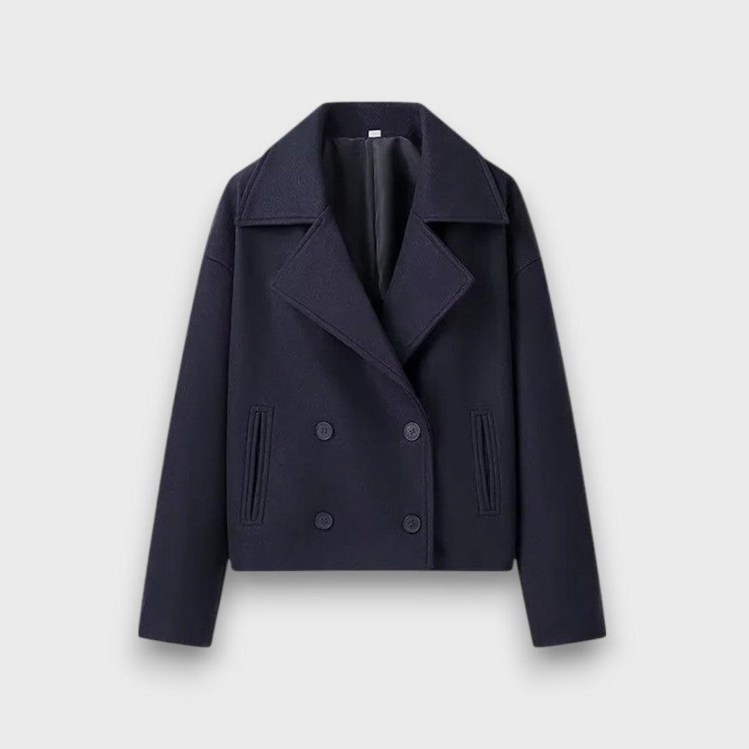 Pinalle™ - Notched Collar Short Coat
