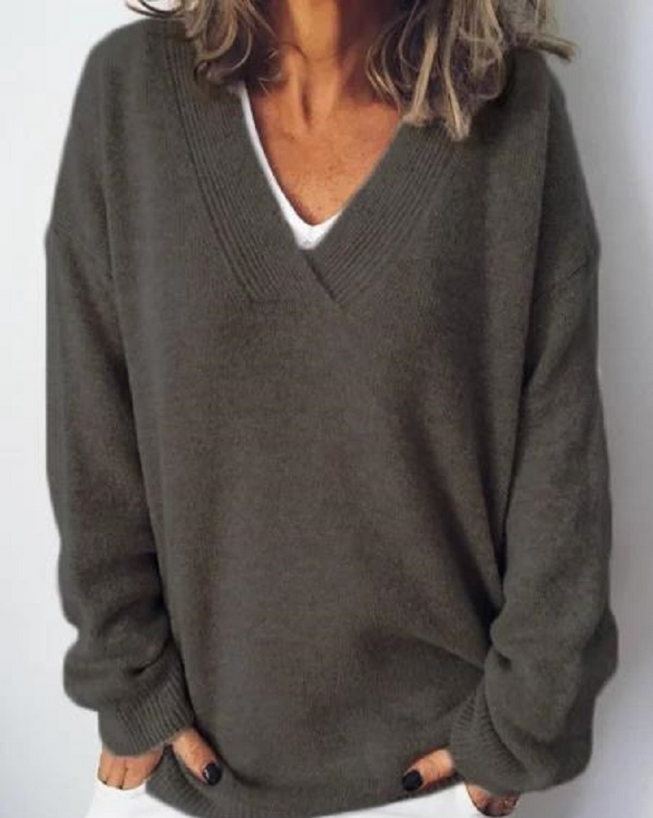 Monika™ - V-Neck Cashmere Sweater