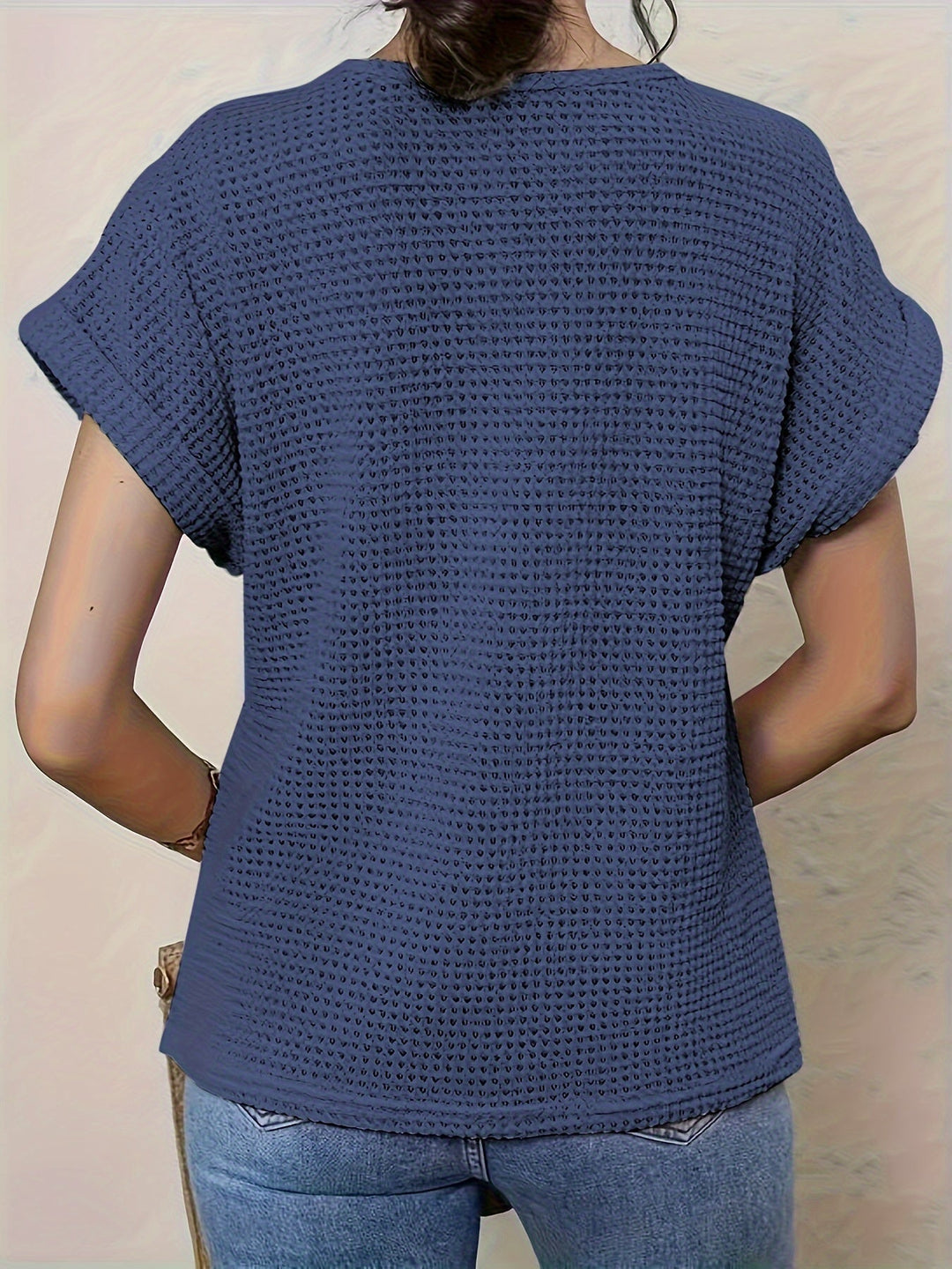 Rosa™ - Round Neck Top with Lace Trim