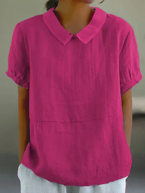 Amalie™ - Easygoing Collared Blouse