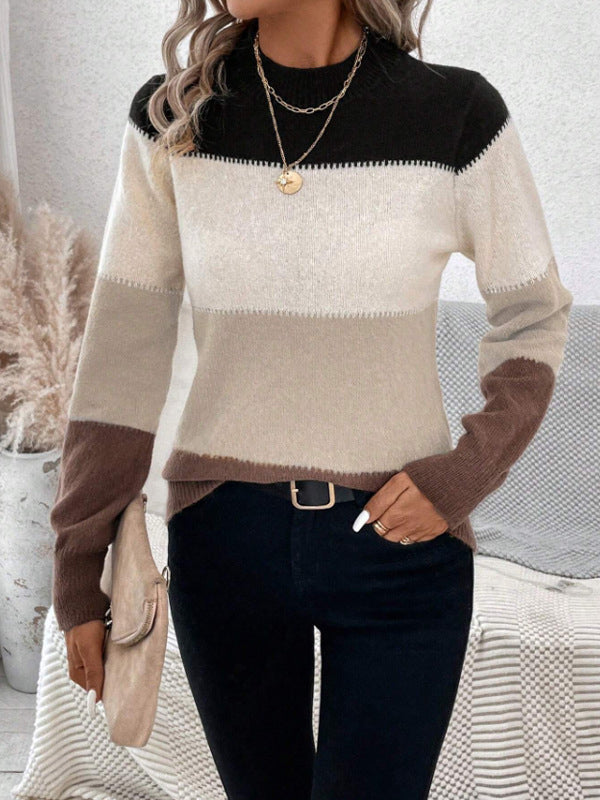 Zoey™ - Colorblock Knit Pullover