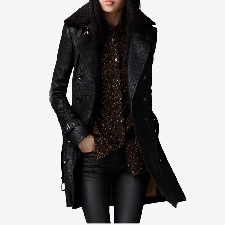 Margot™ - Chic Leather Coat