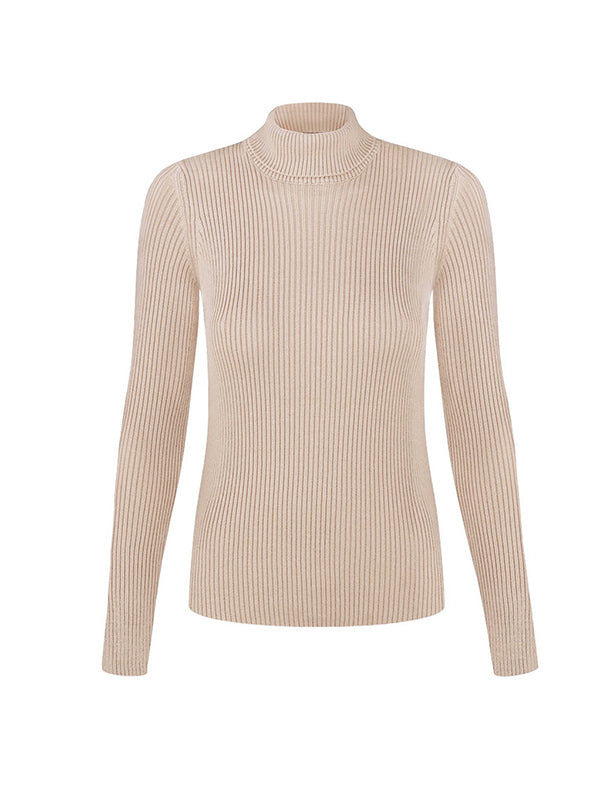 Celeste™ - Ribbed Turtleneck Knit Sweater