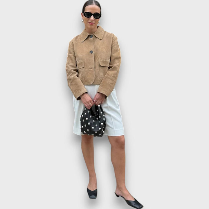 Naomi™ - Classic Cut Elegant Suede Jacket