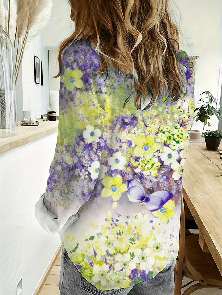 LUCIA™ - Bohemian Floral Blouse