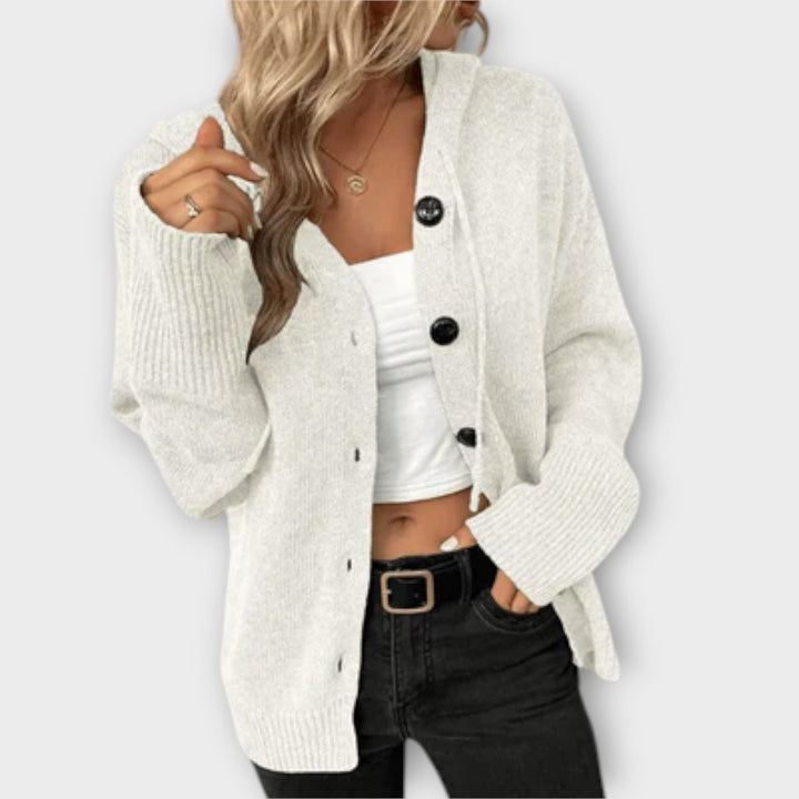 Brittan™ - Knitted Cardigan with Button Front