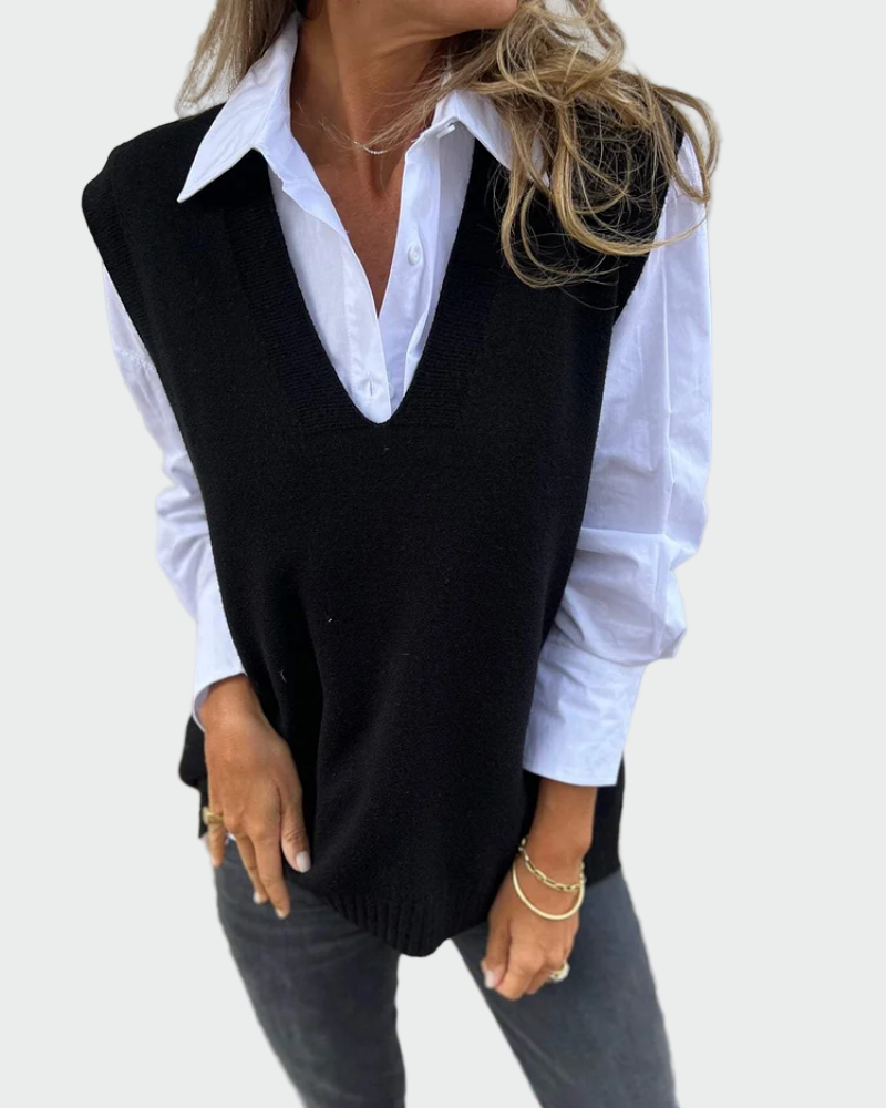 Hilda™ - Sleeveless Knit Sweater