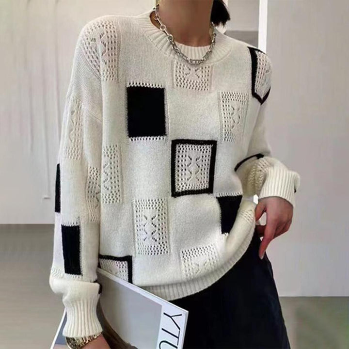 Margot™ - Patchwork Knit Sweater
