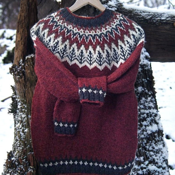 Zenova™ - Stylish and Cozy Jacquard Sweater