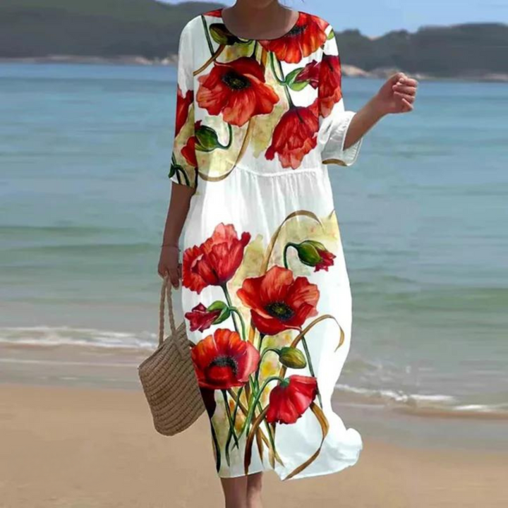 Miranda™ - Graceful Floral Maxi Dress