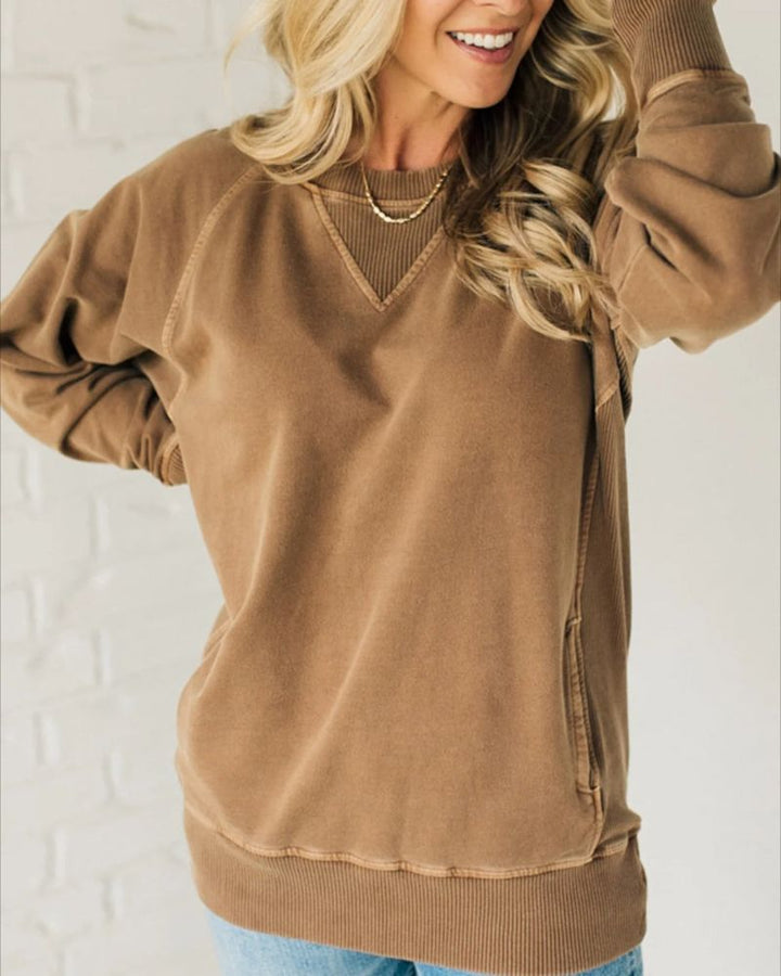 VIOLA™ - Cozy Ribbed Sweater with Pockets