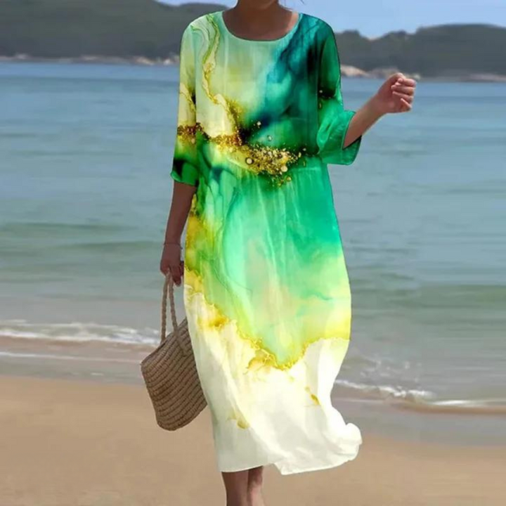 Miranda™ - Graceful Floral Maxi Dress