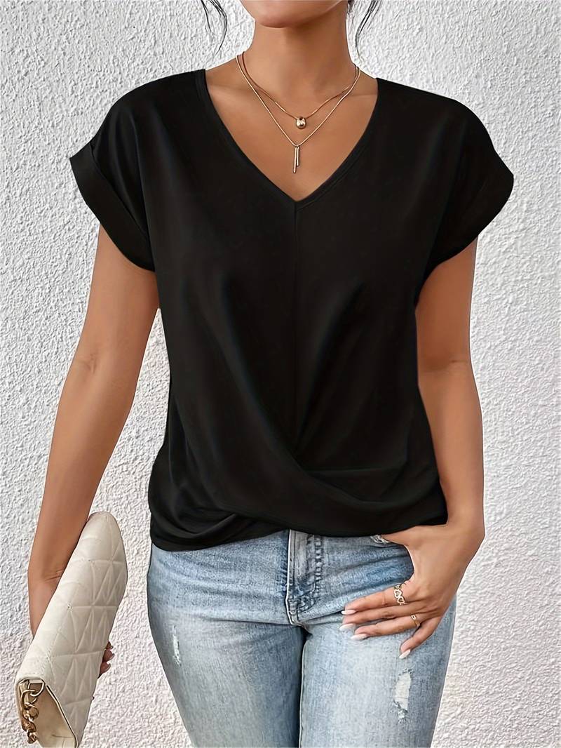 FIONA™ - Breezy Summer Short Sleeve Top