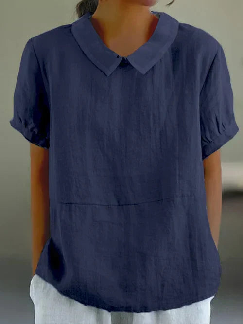 Amalie™ - Easygoing Collared Blouse