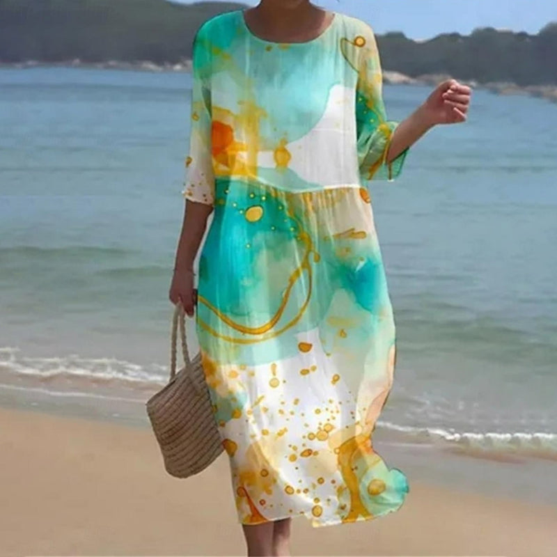 Miranda™ - Graceful Floral Maxi Dress