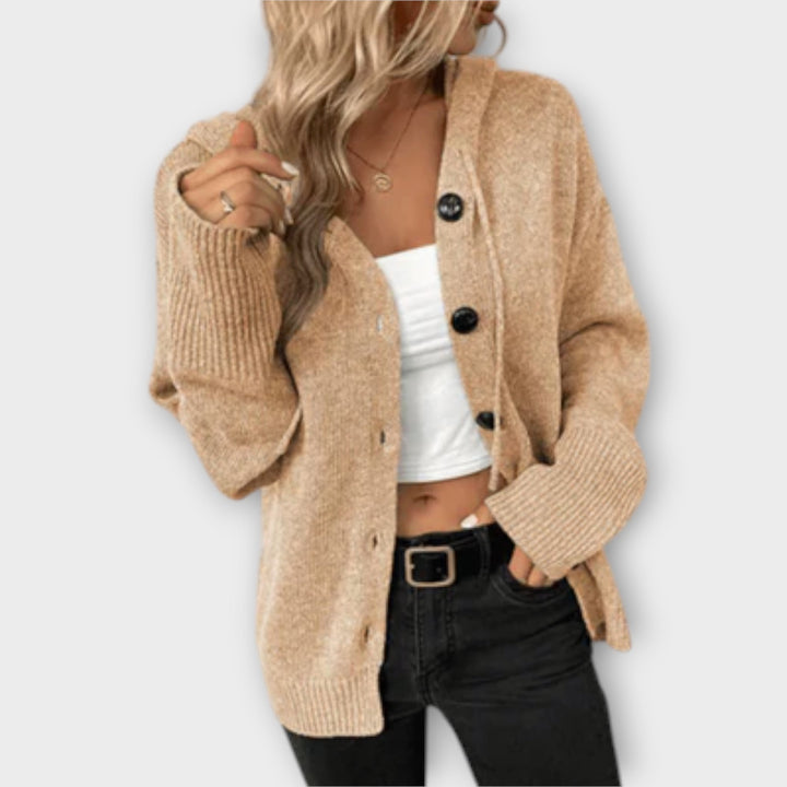 Brittan™ - Knitted Cardigan with Button Front