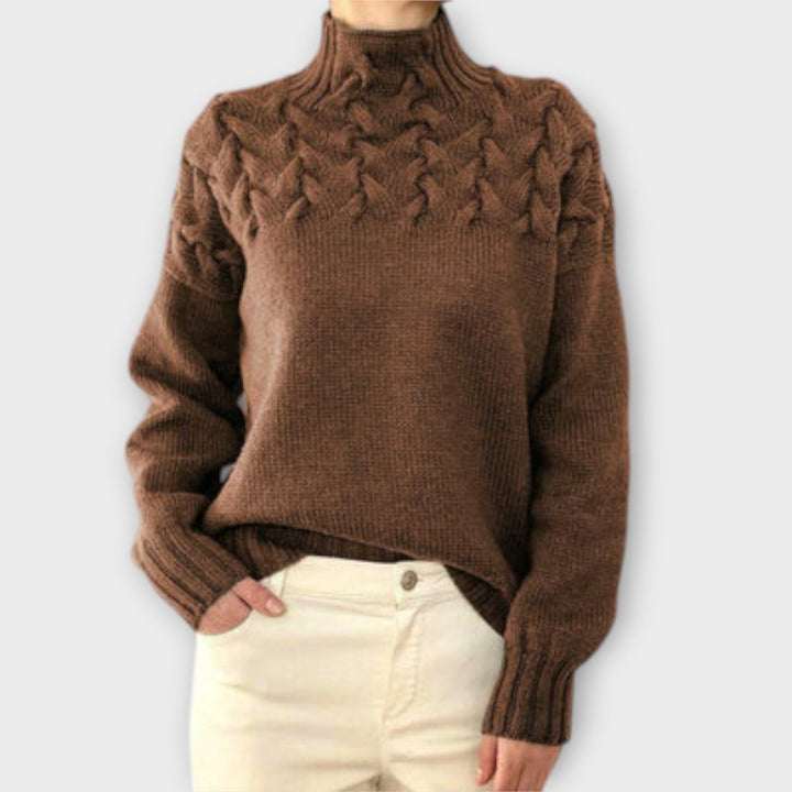 Eva™ - Cozy Chunky Cable Knit Sweater for Women