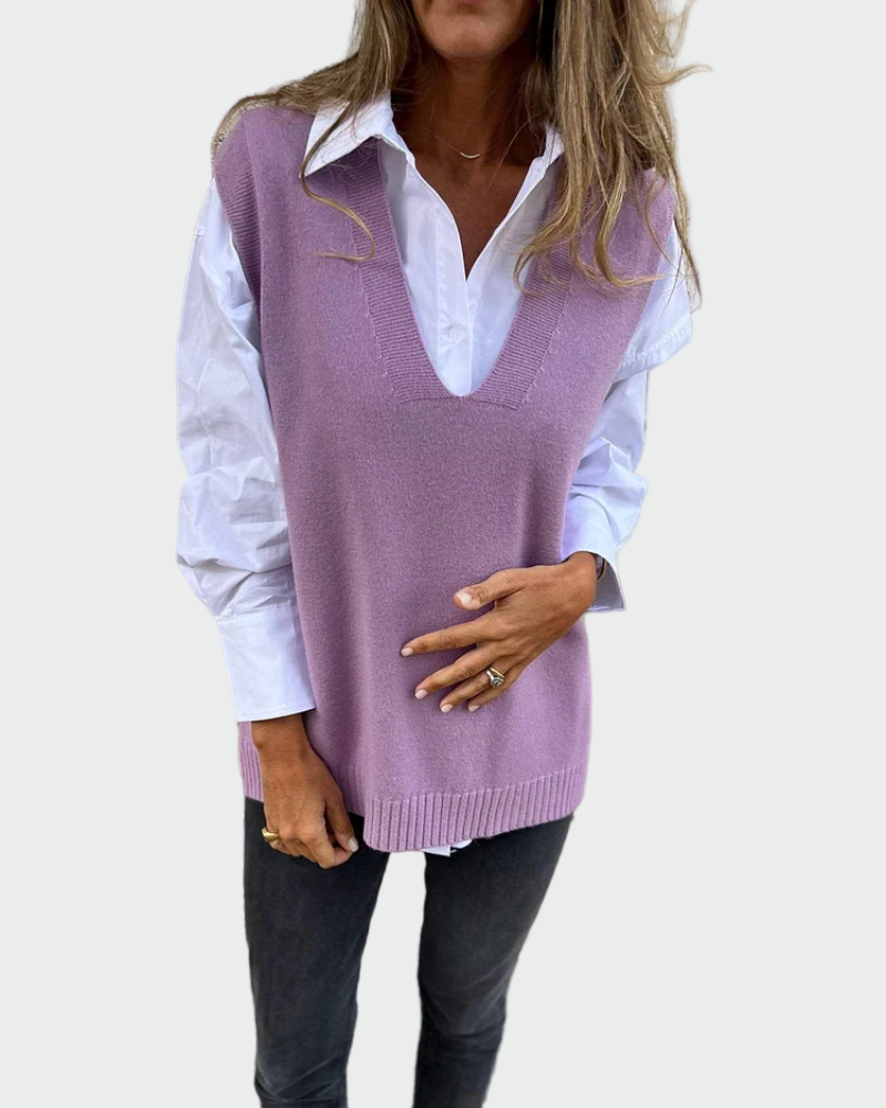 Hilda™ - Sleeveless Knit Sweater