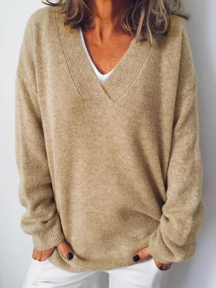 Monika™ - V-Neck Cashmere Sweater