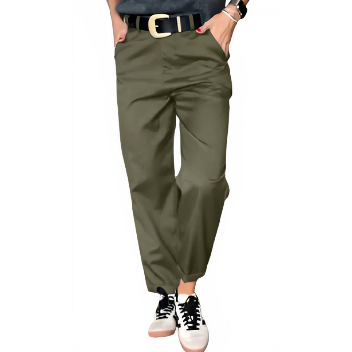 Aveline™ - Classic High-Waist Straight Leg Trousers