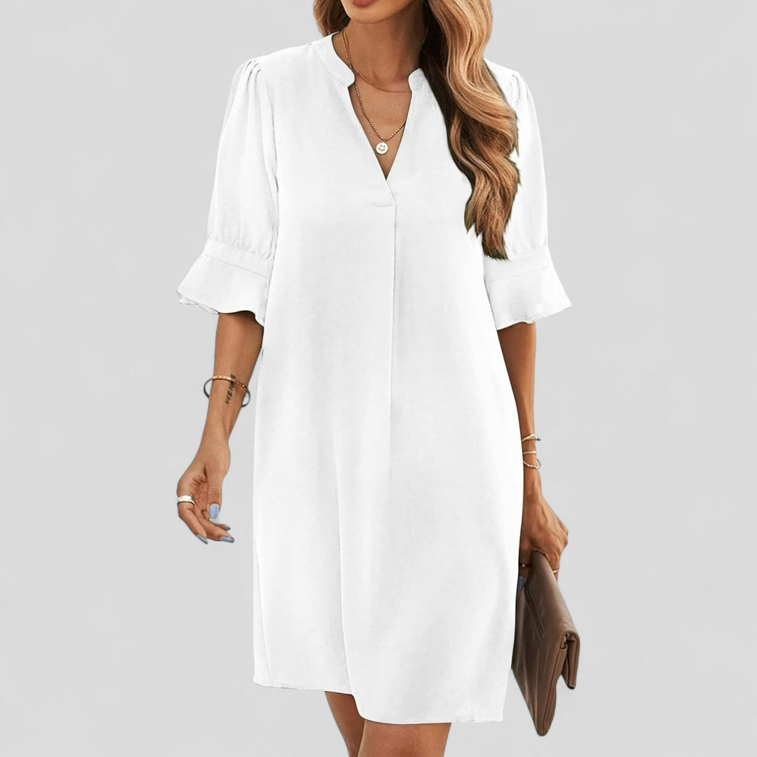 Ruth™ - Chic V-Neck Dress for Everyday Wear