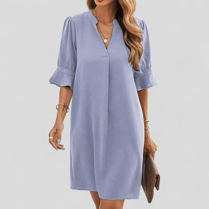 Ruth™ - Chic V-Neck Dress for Everyday Wear