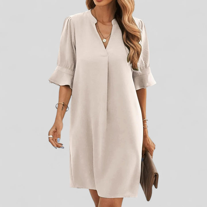 Ruth™ - Chic V-Neck Dress for Everyday Wear