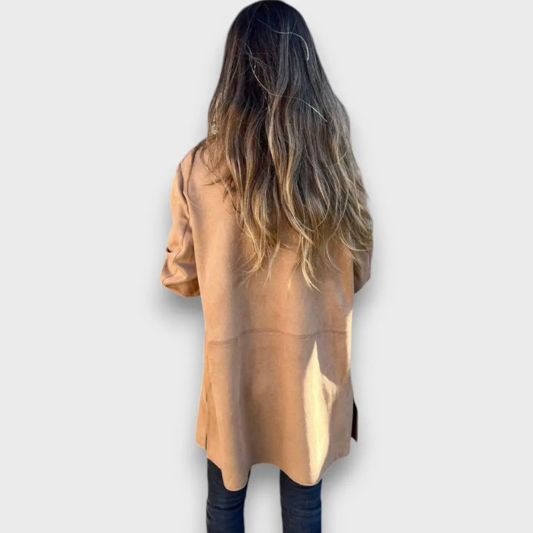 Eloise™ - Cozy Camel Blazer-Cardigan