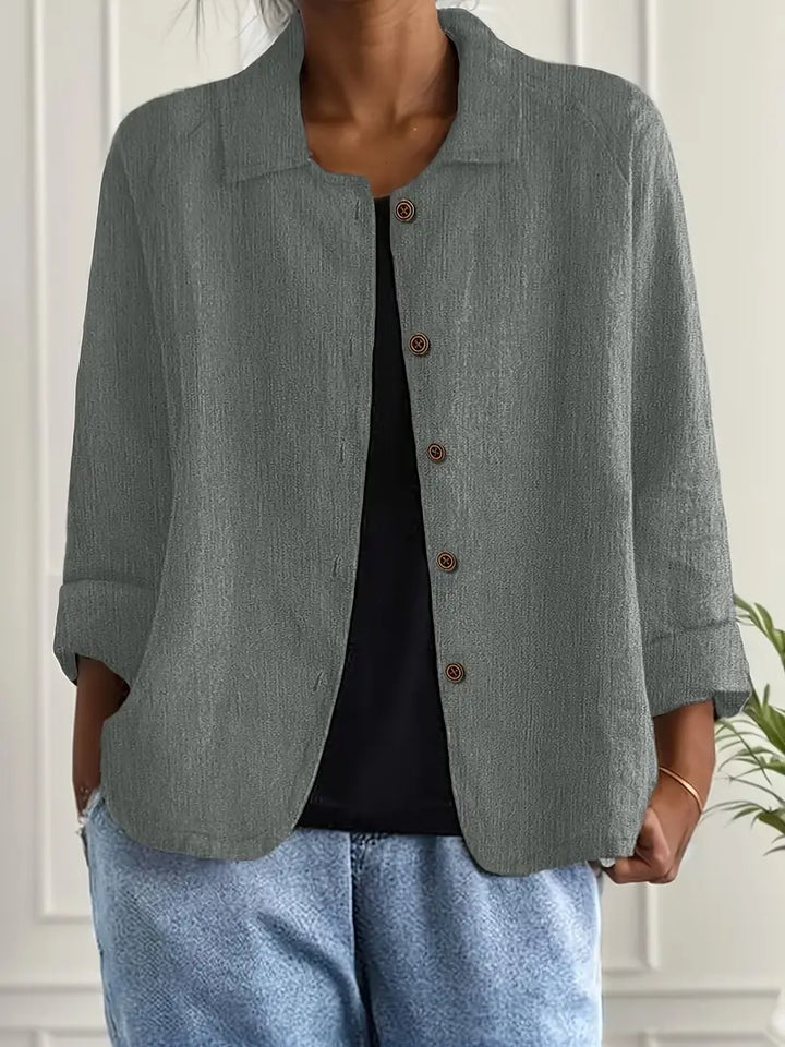 Marilla™ - Lightweight Linen Blend Shirt Jacket