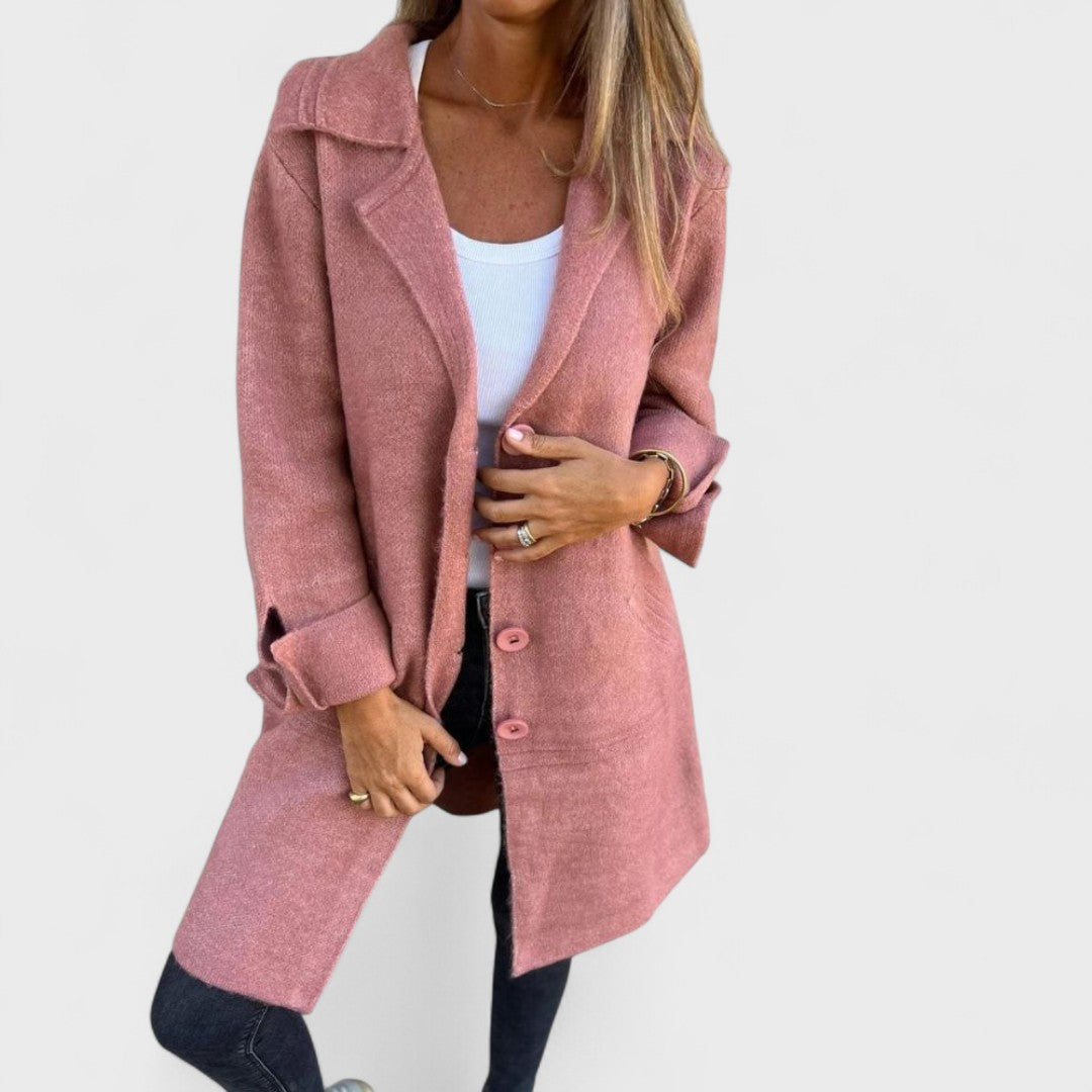 Mirel™ - Chic Lapel Long Coat