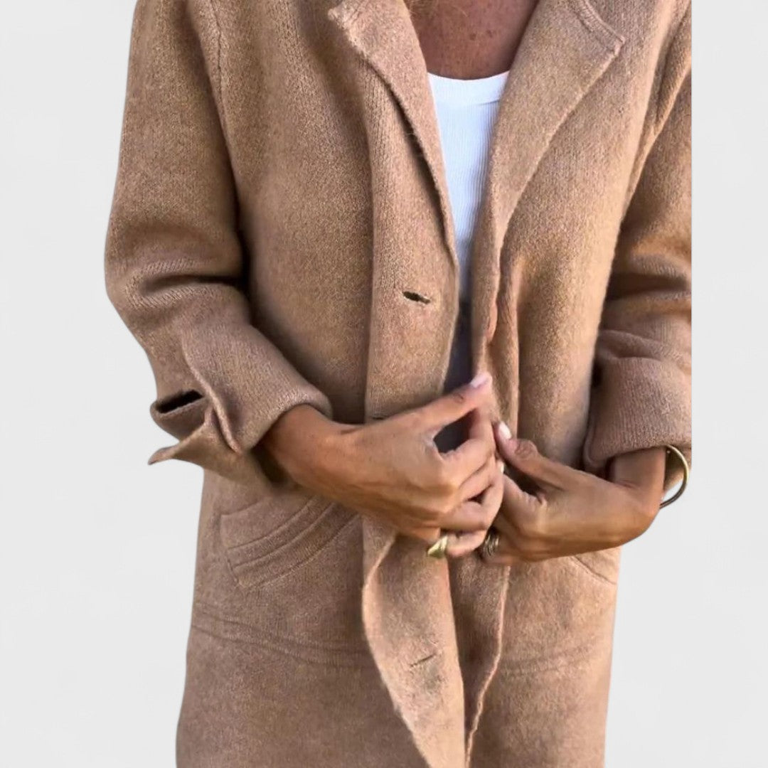 Mirel™ - Chic Lapel Long Coat