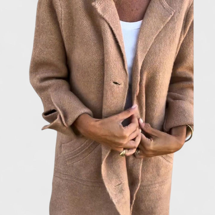 Mirel™ - Chic Lapel Long Coat