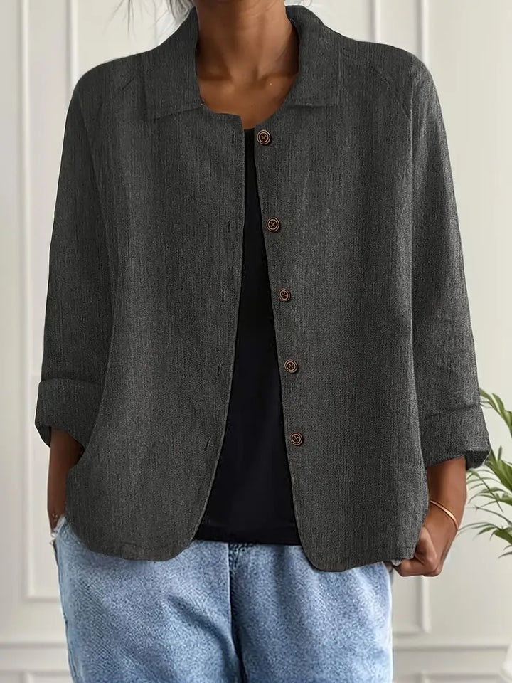 Marilla™ - Lightweight Linen Blend Shirt Jacket
