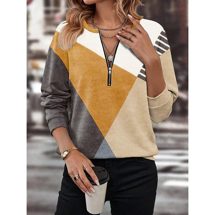 Ginny™ - Cozy Geometric Sweatshirt
