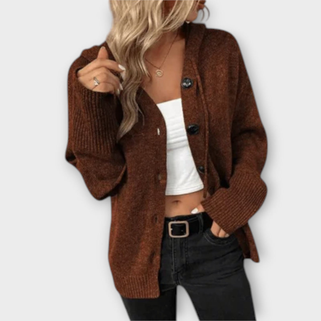 Brittan™ - Knitted Cardigan with Button Front