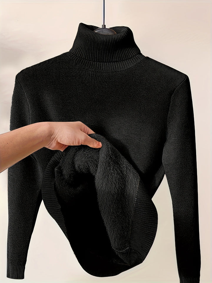 Zoe™ - Cozy Turtle Neck Pullover Sweater
